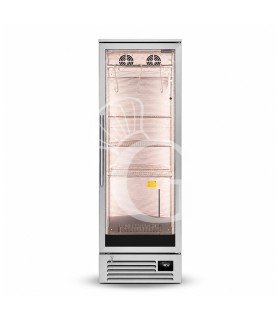 Armario maduración carne +2/+10 °C, 270 L, puerta de cristal, UV y control de humedad
