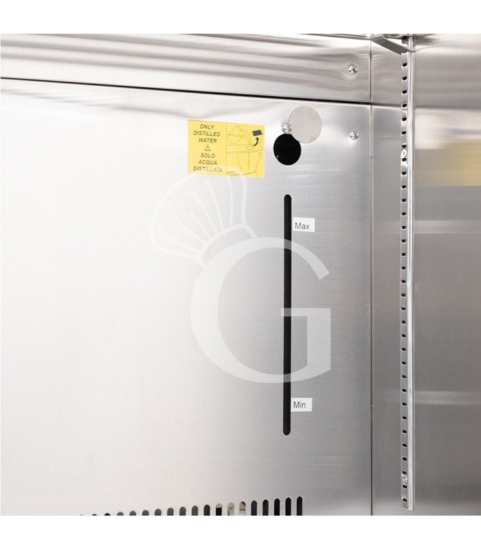 Armario maduración carne +2/+10 °C, 270 L, puerta de cristal, UV y control de humedad