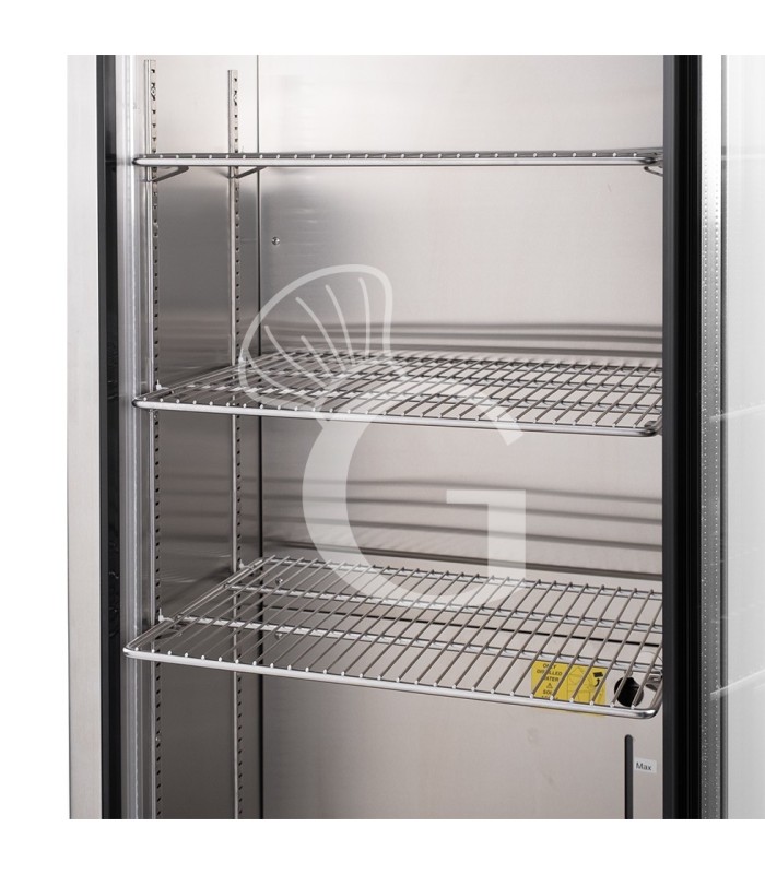 Armario maduración carne +2/+10 °C, 270 L, puerta de cristal, UV y control de humedad
