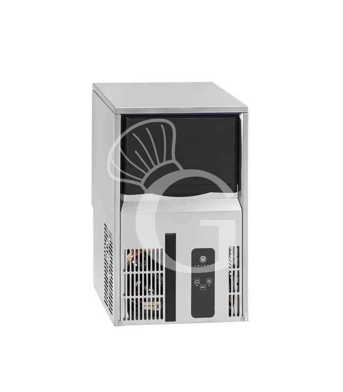 Máquina de hielo monofásica KG 25/24H cubito macizo refrigeración por agua