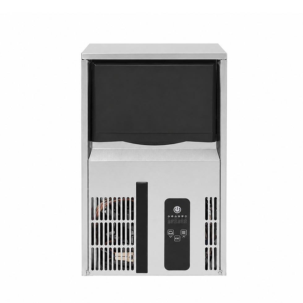 Máquina de hielo monofásica kg 30/24h cubito macizo refrigeración por agua