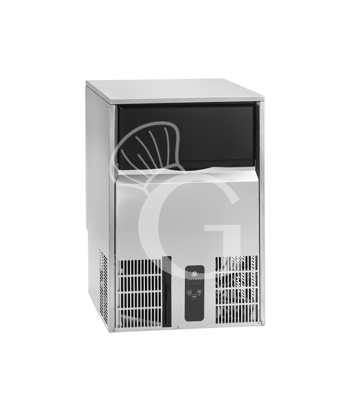Máquina de hielo monofásica kg 45/24h cubito macizo versión con refrigeración por agua