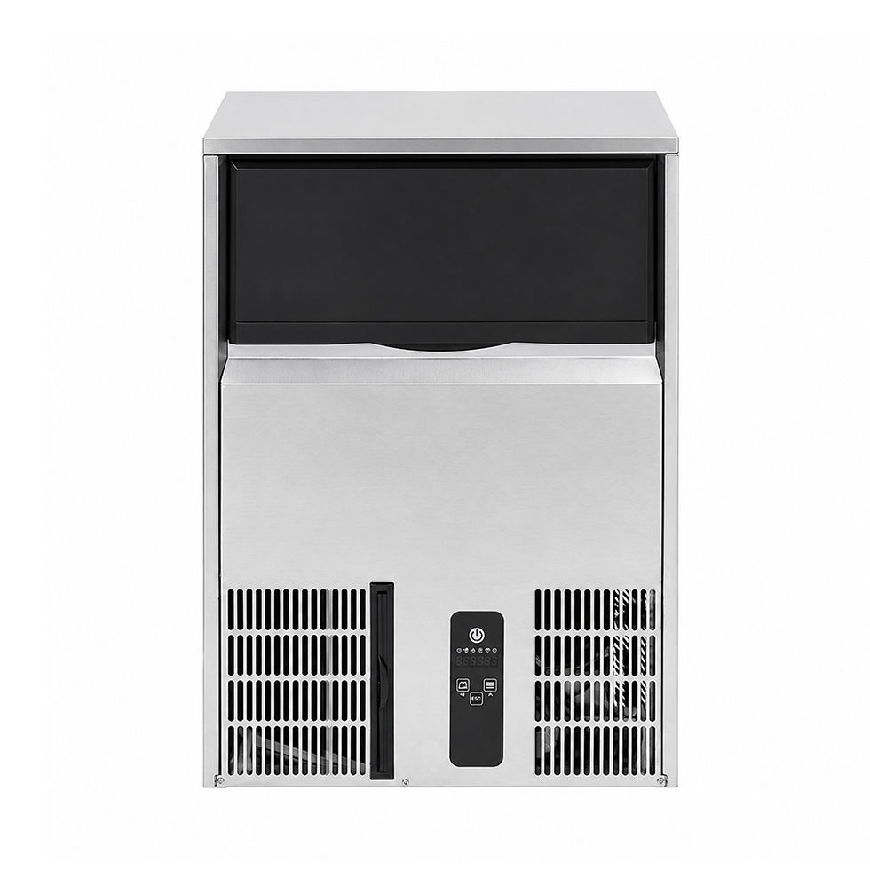 Máquina de hielo monofásica kg 100/24h cubito macizo refrigeración por agua