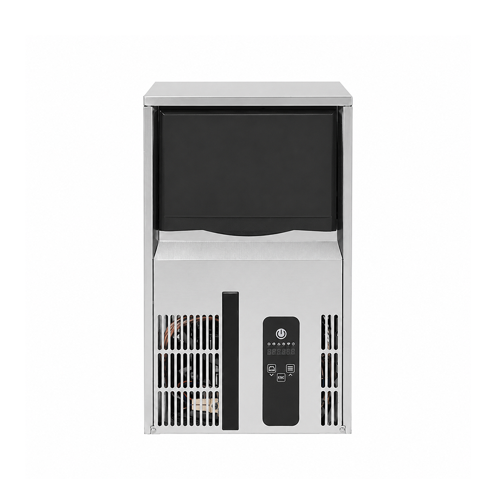 Máquina de hielo monofásica, 25 kg/24 h, cubito macizo, refrigeracion por aire