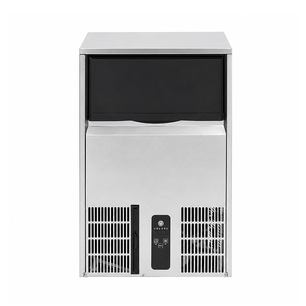 Máquina de hielo monofásica kg 45/24h cubito macizo versión con refrigeración por aire