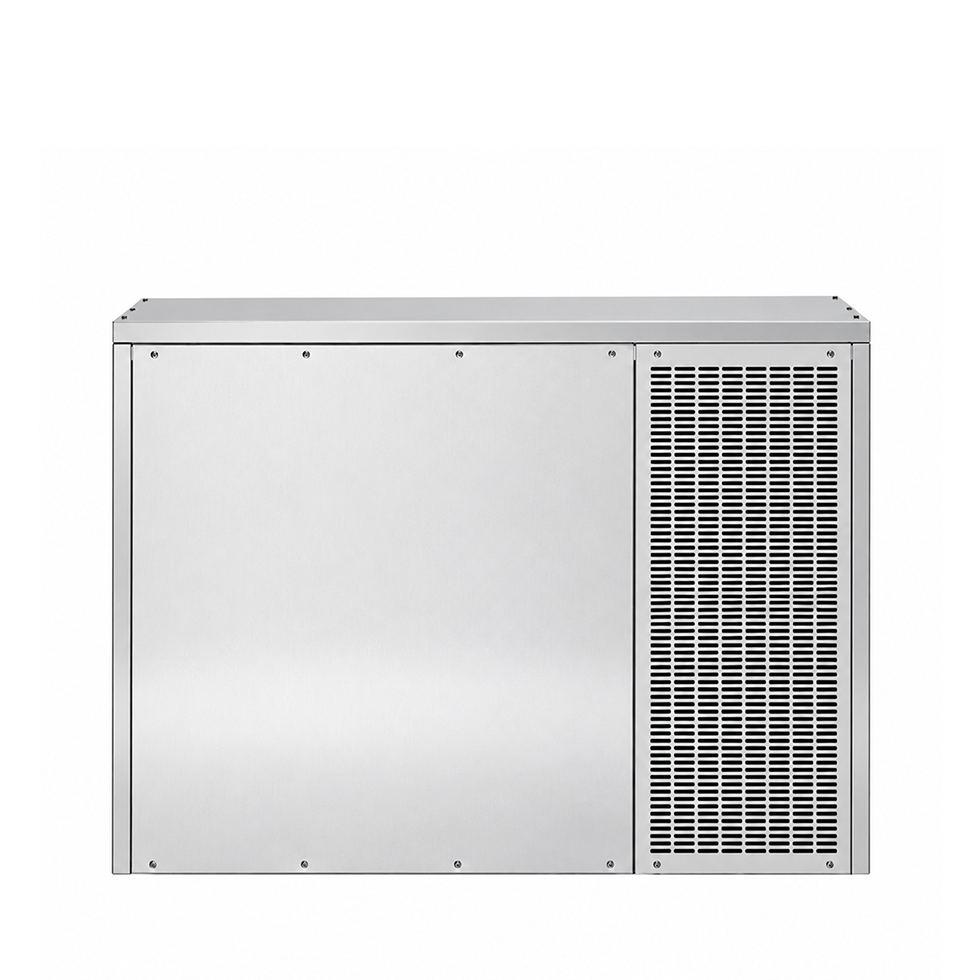 Máquina de hielo monofásica 300 kg/24 h, cubito macizo, refrigeración por aire