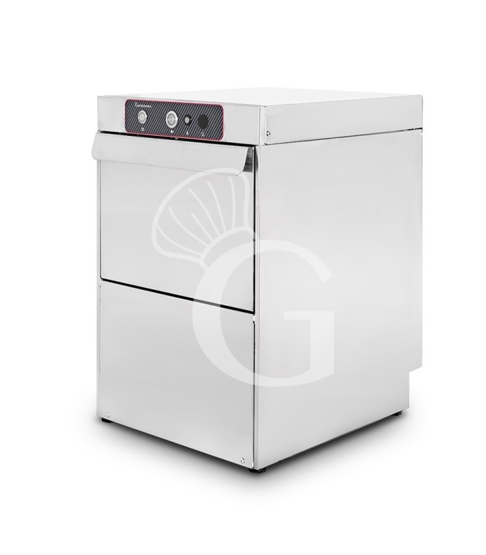 Lavavasos profesional cesta Ø350 mm H 210 electromecánico de doble pared con dosificador de abrillantador