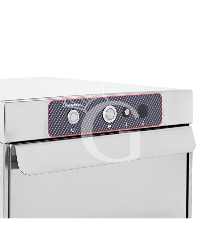 Lavavasos profesional Ø400 mm H270 electromecánico monofásico con dosificador abrillantador y detergente