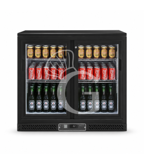 Vitrina refrigerada horizontal ventilada para bebidas con 2 puertas correderas 223 LT +2°C/+8°C, A 920 mm