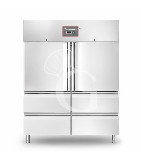 Armario refrigerado ventilado con 2 puertas y 4 cajones, –2 °C/+8 °C - 1333 L - clase energética E