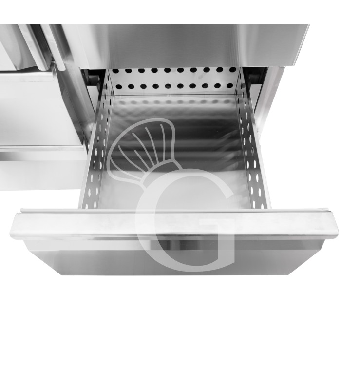 Armario refrigerado ventilado con 2 puertas y 4 cajones, –2 °C/+8 °C - 1333 L - clase energética E