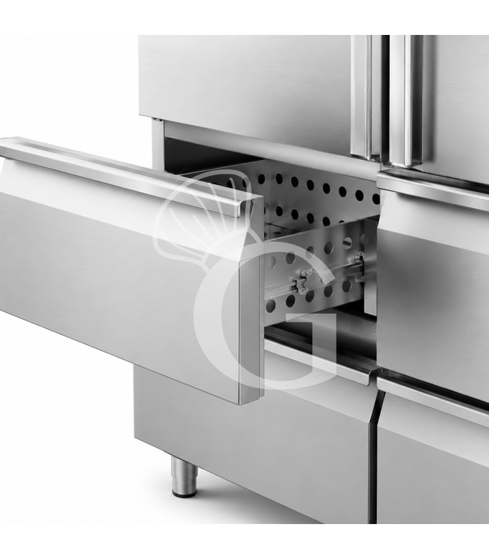 Armario congelador ventilado con 2 puertas y 4 cajones –18 °C / –22 °C - 1333 L - clase energética E