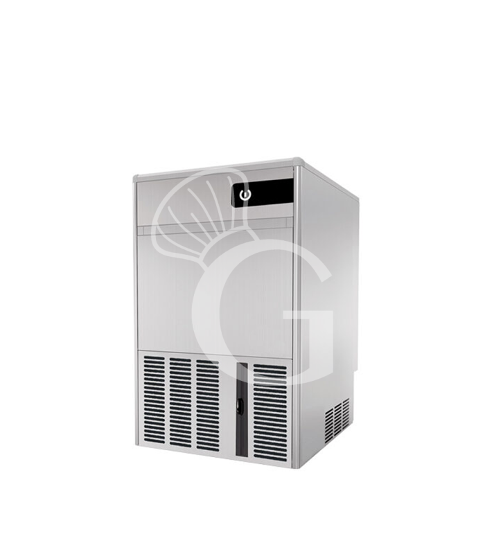 Máquina de hielo monofásica, 35 kg/24 h, cubito hueco, refrigeración por agua