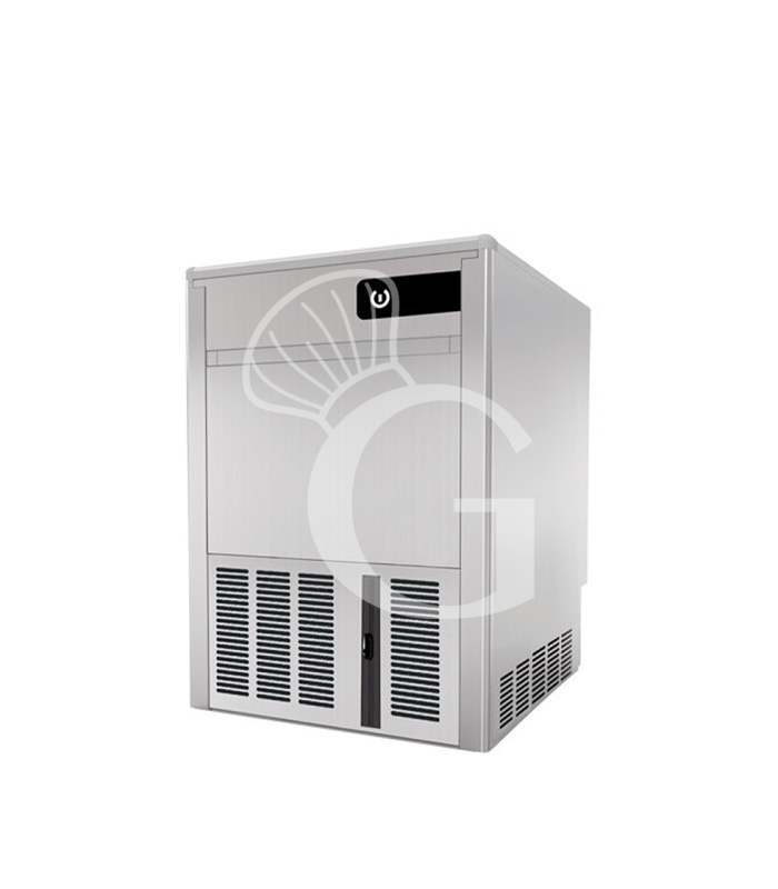 Máquina de hielo monofásica, 45 kg/24 h, cubito hueco, refrigeración por agua