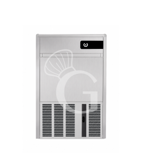 Máquina de hielo monofásica, 45 kg/24 h, cubito hueco, refrigeración por agua