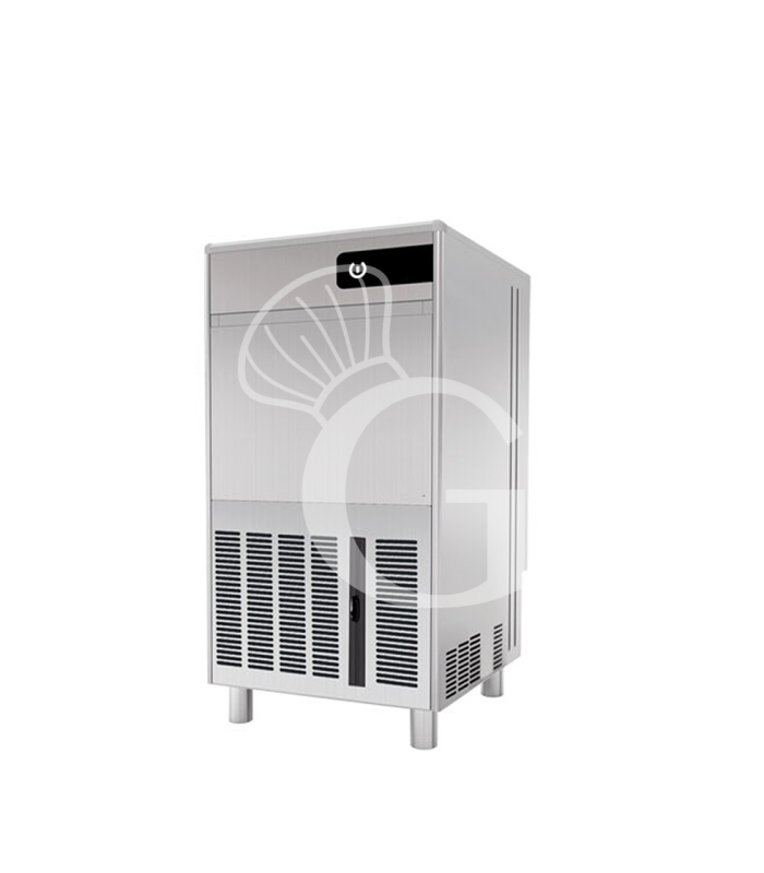 Máquina de hielo monofásica, 50 kg/24 h, cubito hueco, refrigeración por agua