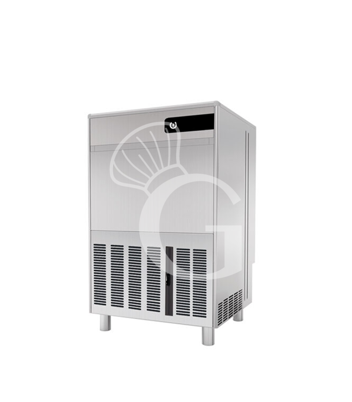 Máquina de hielo monofásica, 60 kg/24 h, cubito hueco, refrigeración por agua