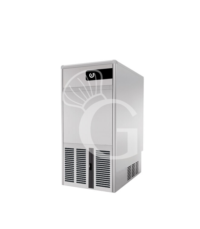 Máquina de hielo monofásica, 20 kg/24 h, cubito hueco, refrigeración por aire