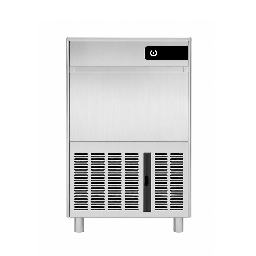 Máquina de hielo monofásica, 50 kg/24 h, cubito hueco, refrigeración por aire