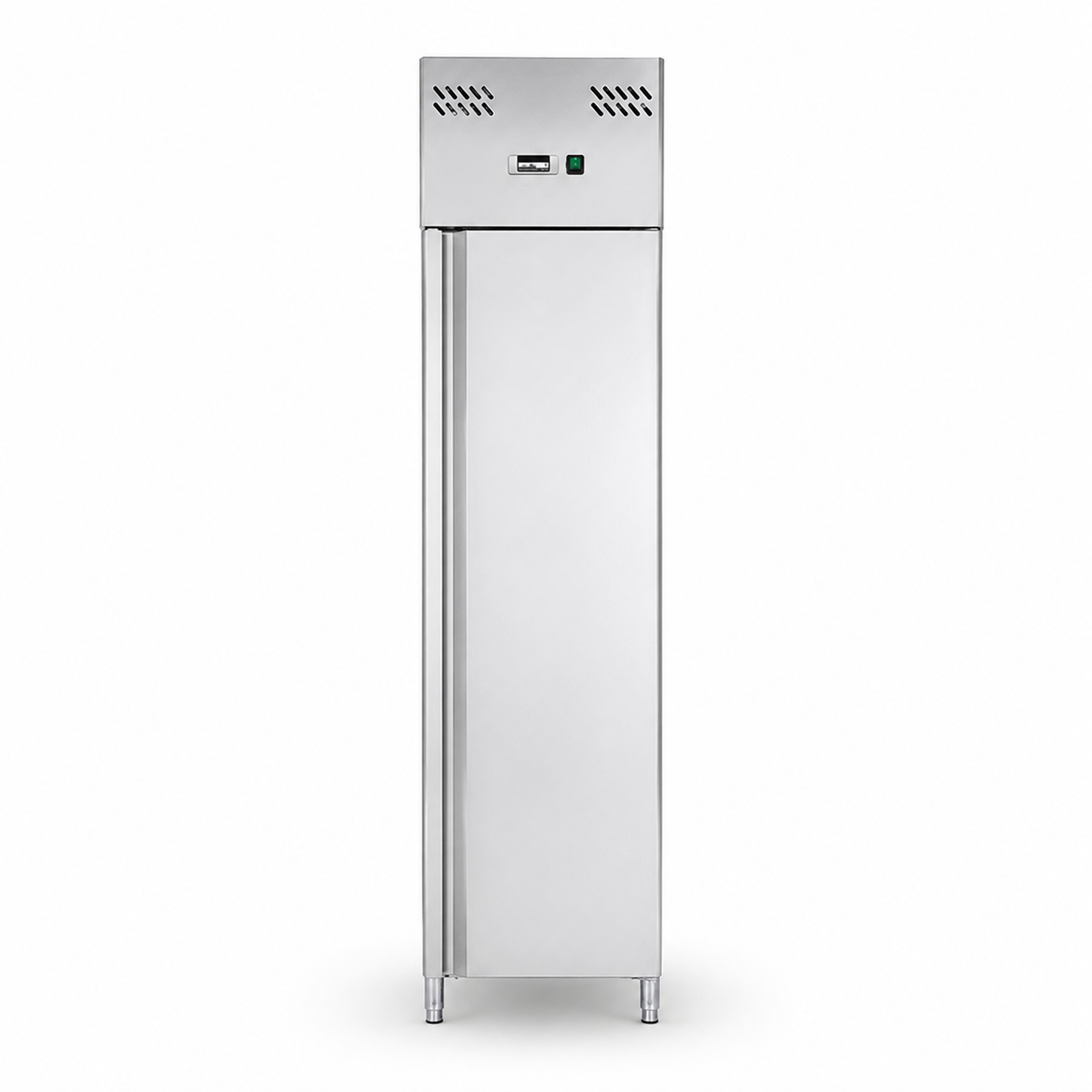 Armario refrigerado slim ventilado 280 litros – 0°C / +8°C, acero inoxidable, clase energética D