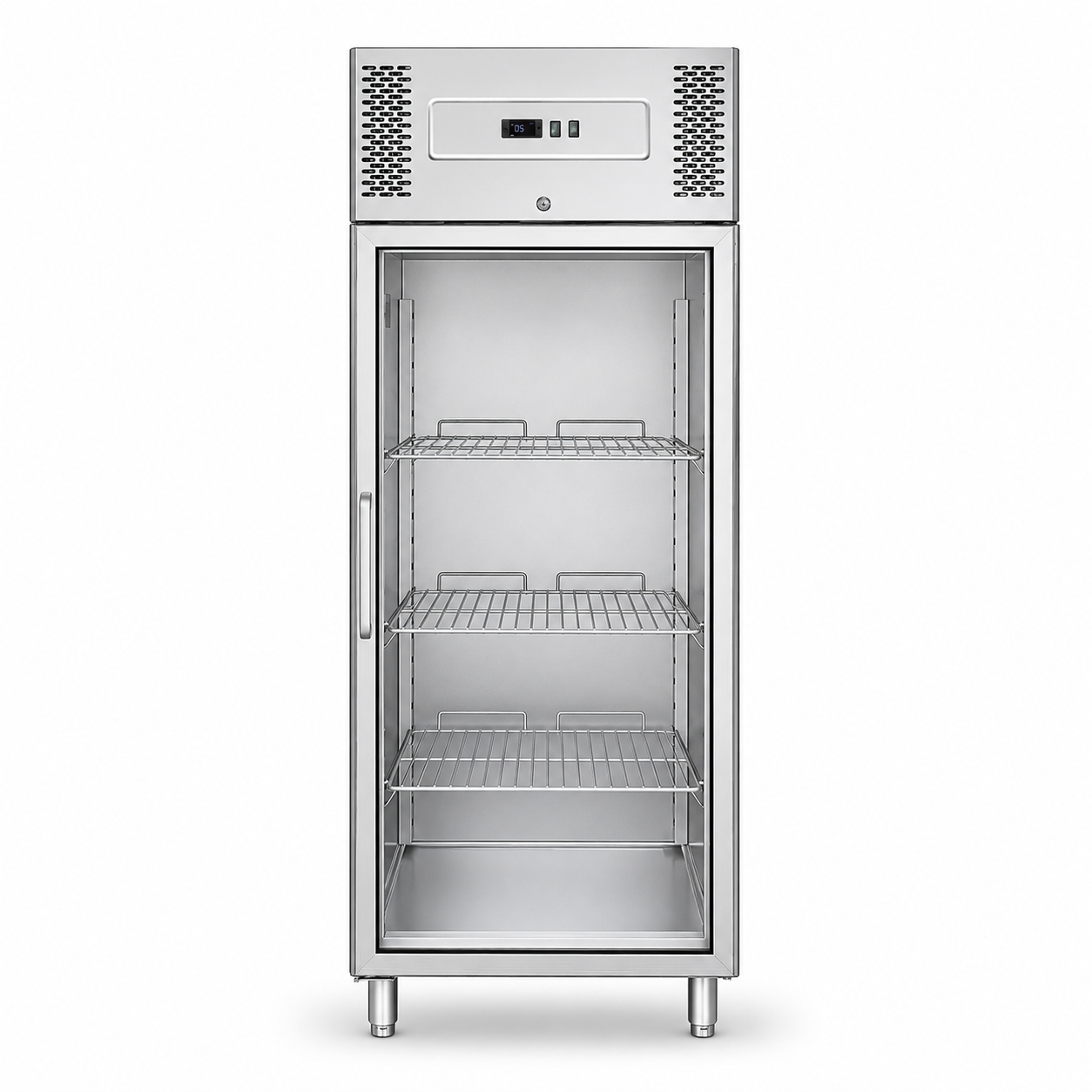 Armario Refrigerado ventilado con puerta de vidrio L -18°C/-22°C 650 LT