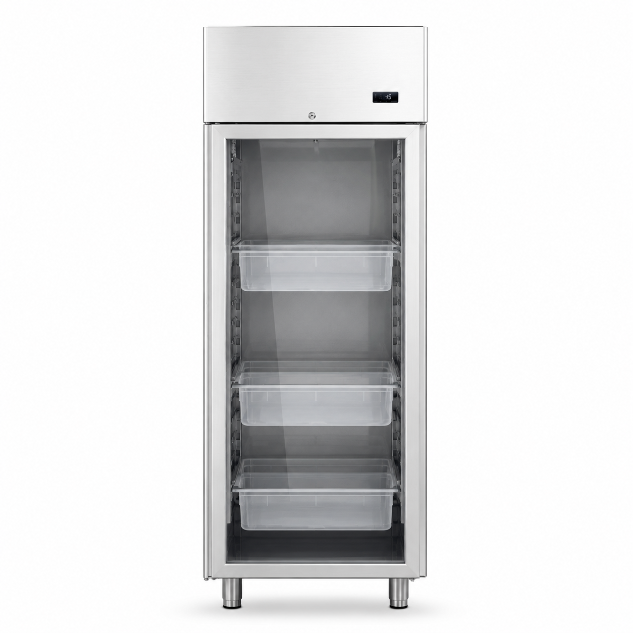 Armario Refrigerado ventilado para pescado y productos lácteos -5/+10°C 700 LT Puerta de vidrio
