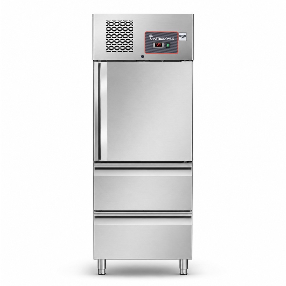 Armario congelador ventilado con 1 puerta y 2 cajones, –18 °C / –22 °C - 650 L - clase energética D