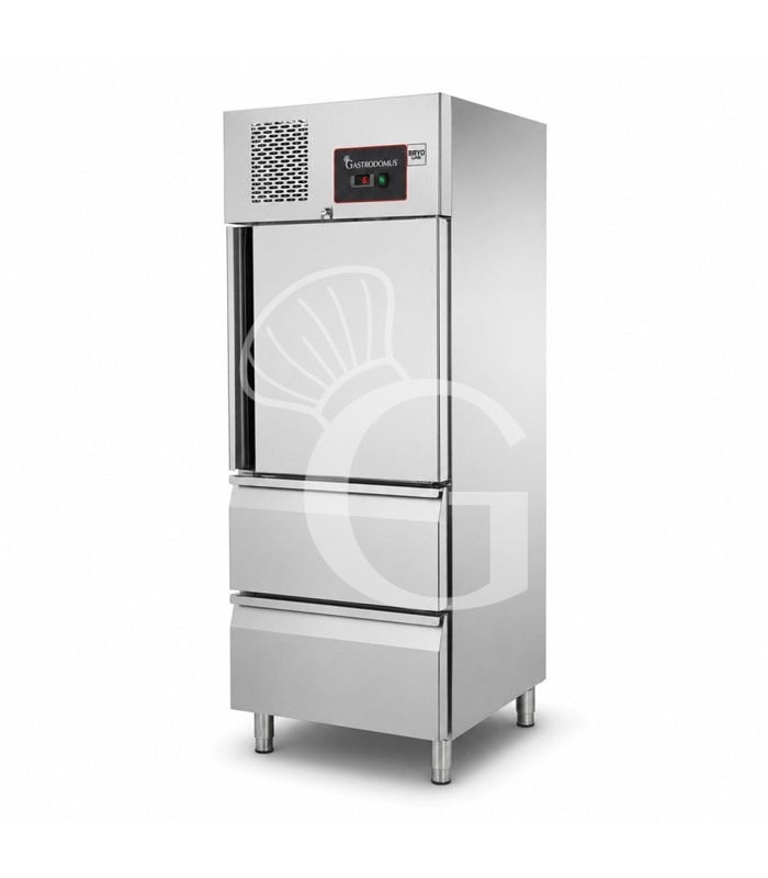Armario congelador ventilado con 1 puerta y 2 cajones, –18 °C / –22 °C - 650 L - clase energética D