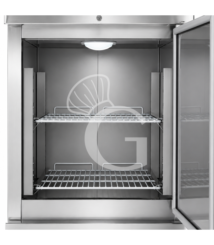 Armario refrigerado ventilado con 1 puerta y 2 cajones –2 °C / +8 °C · 650 L · clase energética D
