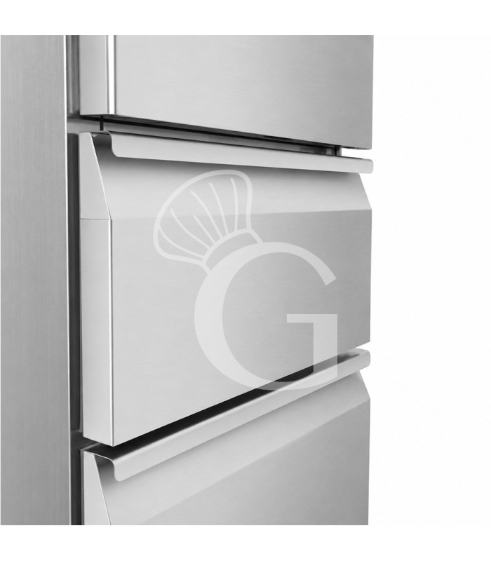 Armario refrigerado ventilado con 1 puerta y 2 cajones –2 °C / +8 °C · 650 L · clase energética D