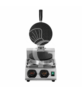 Máquina para barquillos o conos para helados con placa de cocción de aluminio recubierto , 1Kw, L 255 X P 460 x H 250 mm