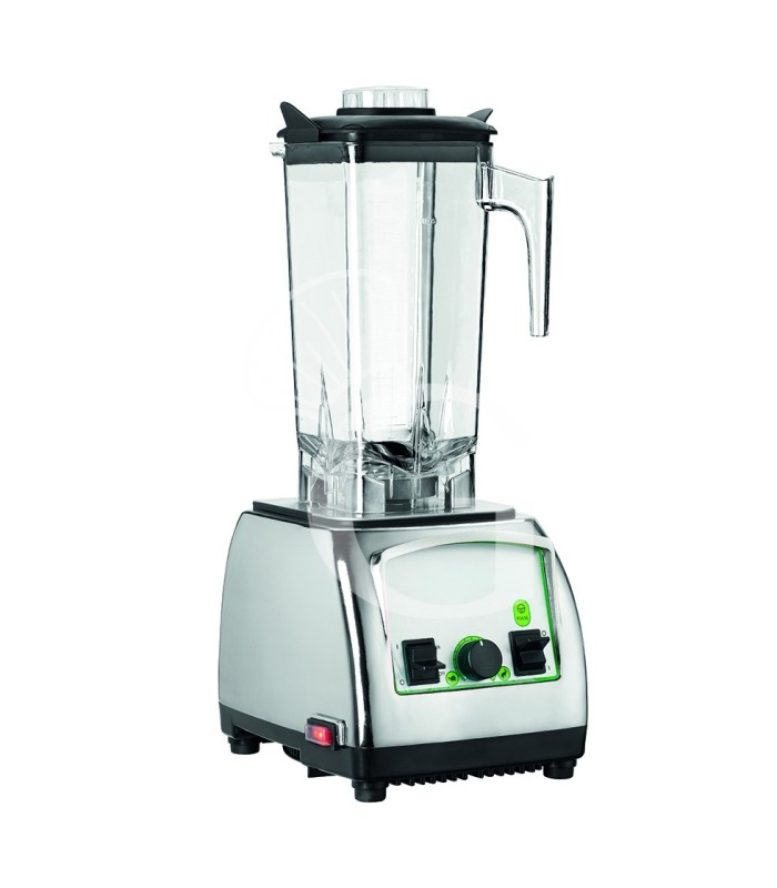 Licuadora estructura de plástico cromado 1 vaso de lexan 2 LT 1500 W L 190 mm x P 220 mm x A 490 mm