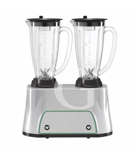 Licuadora 2 vasos de lexan 1,5 LT + 1,5 LT 350 W + 350 W L 380 mm x P 210 mm x A 490 mm