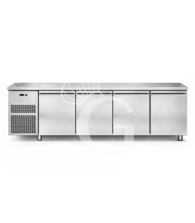 Mesa refrigerada 4 puertas, prof.  700 mm 0°C/+10°C, motor a la izquierda, clase energética D