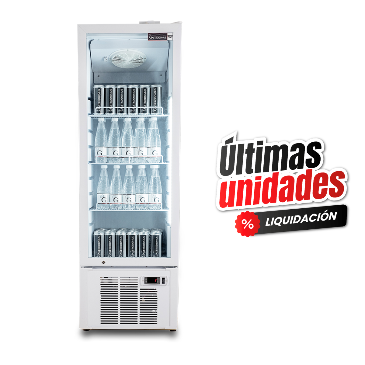 Frigo bebidas ventilado 1 puerta 189 LT 2ºC/+8ºC Color blanco