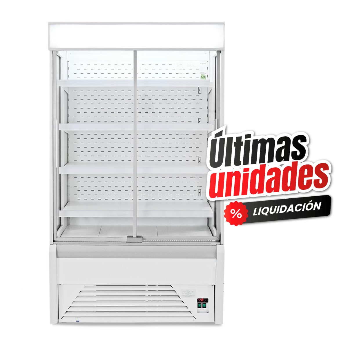 Vitrina Mural Refrigerada serie Ettore con puertas correderas Temperatura +1°/+10°C L 1330 mm