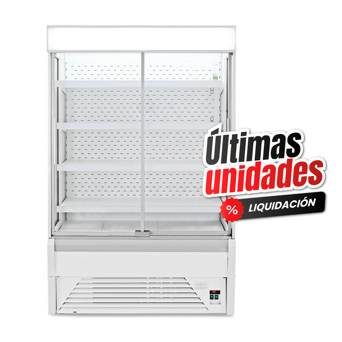 Vitrina Mural Refrigerada serie Ettore con puertas correderas Temperatura +1°/+10°C L 1630 mm