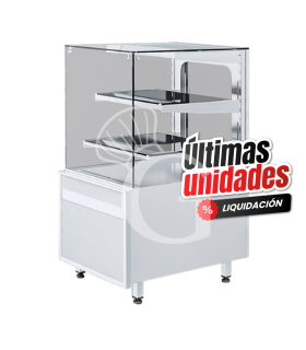 Vitrina Refrigerada Ventilada 360 L – +5°C / +15°C, 4 lados de vidrio, Ancho 610 mm