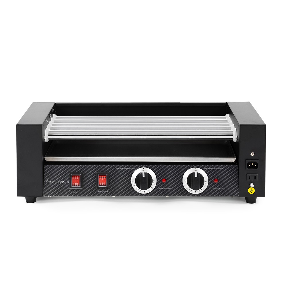 Asador de salchichas 1400 W 5 rodillos L 580 mm x P 250 mm x A 190 mm