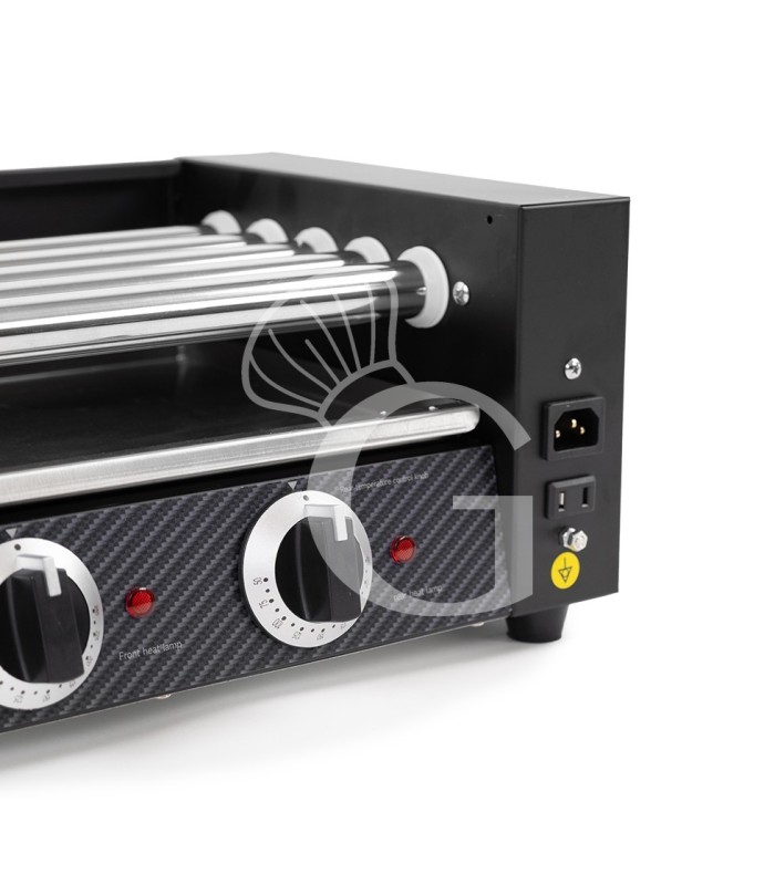 Asador de salchichas 1400 W 5 rodillos L 580 mm x P 250 mm x A 190 mm