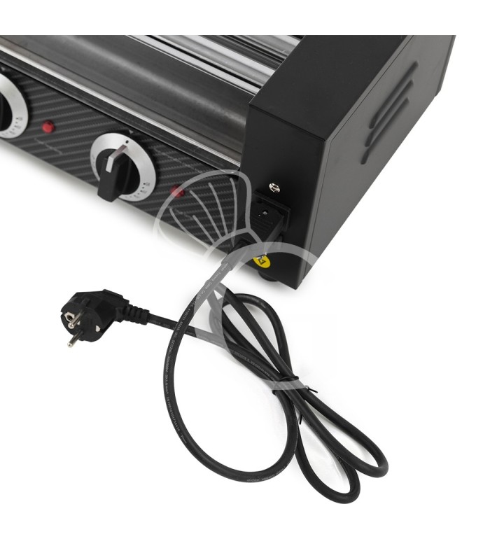 Asador de salchichas 1400 W 5 rodillos L 580 mm x P 250 mm x A 190 mm