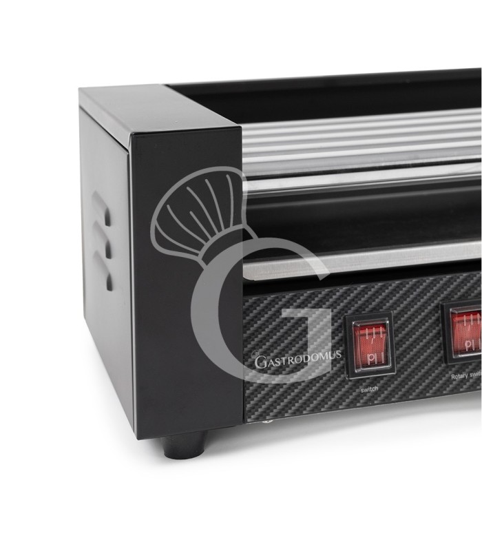 Asador de salchichas 1400 W 5 rodillos L 580 mm x P 250 mm x A 190 mm