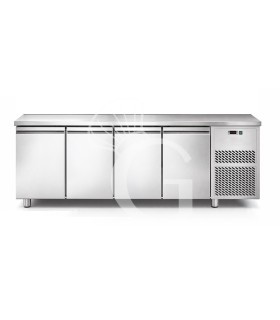Mesa refrigerada 4 puertas Prof. 800 mm 0°C / +10°C con motor remoto