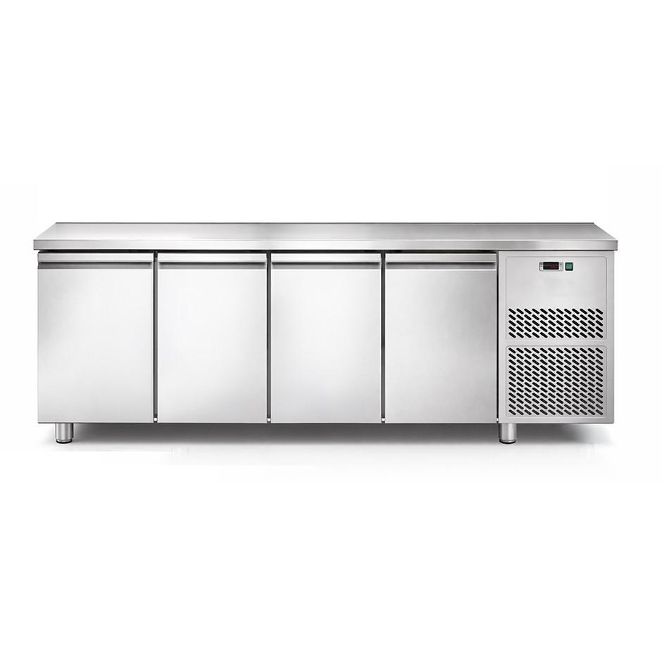 Mesa refrigerada 4 puertas Prof. 800 mm 0°C / +10°C con motor remoto