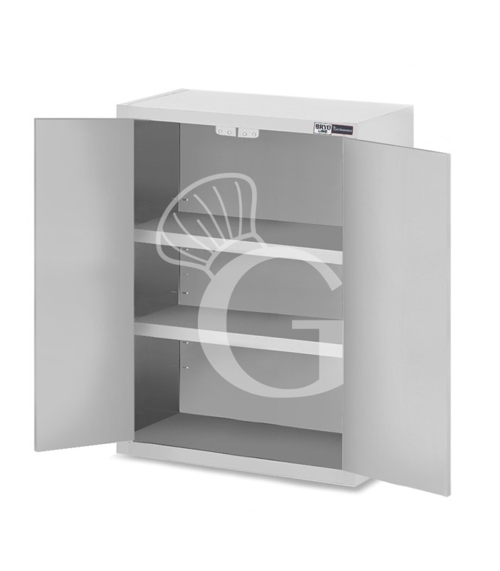 Armario de pared con 2 puertas batientes , 2 repisas, L 700 x P 400 x H 1000 mm