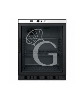 Armario refrigerado estático – puerta de vidrio – temperatura +2 °C/+8 °C – capacidad 130 L – color negro