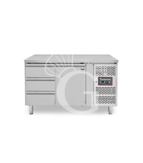 Mesa refrigerada 3 cajones 1 puerta – 18 °C / – 22 °C – Profundidad 700 mm