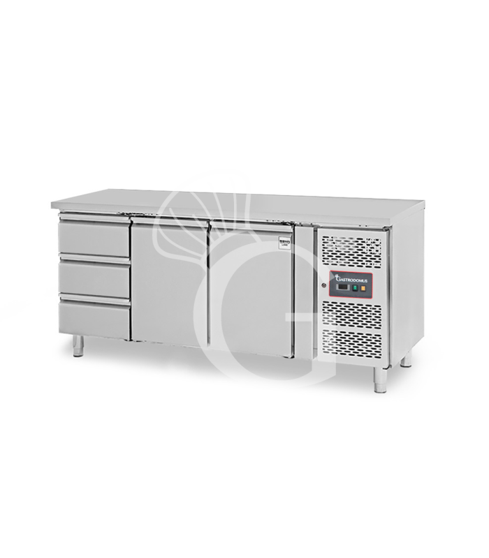 Mesa refrigerada 3 cajones 2 puertas – 18 °C / – 22 °C – Profundidad 700 mm