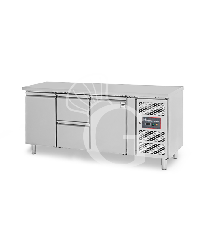 Mesa refrigerada 2 cajones centrales 2 puertas -18°C/-22°C - Prof. 700 mm