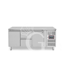 Mesa refrigerada 2 cajones centrales 2 puertas -18°C/-22°C - Prof. 700 mm